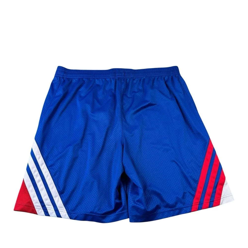 Adidas NBA Philadelphia 76ers Basketball Shorts Blue Red White 2XL XXL 942